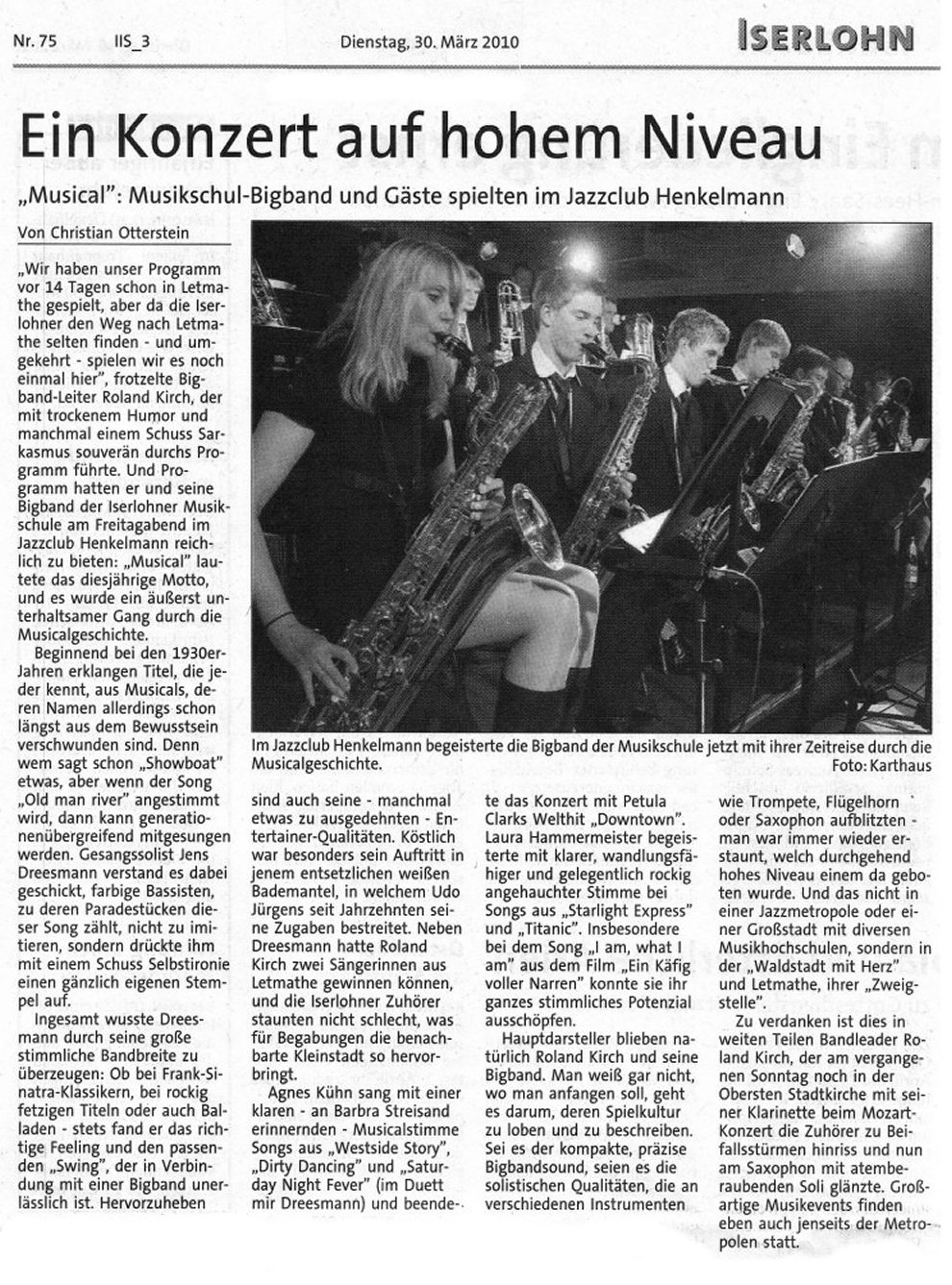 Ein Konzert auf hohem Niveau