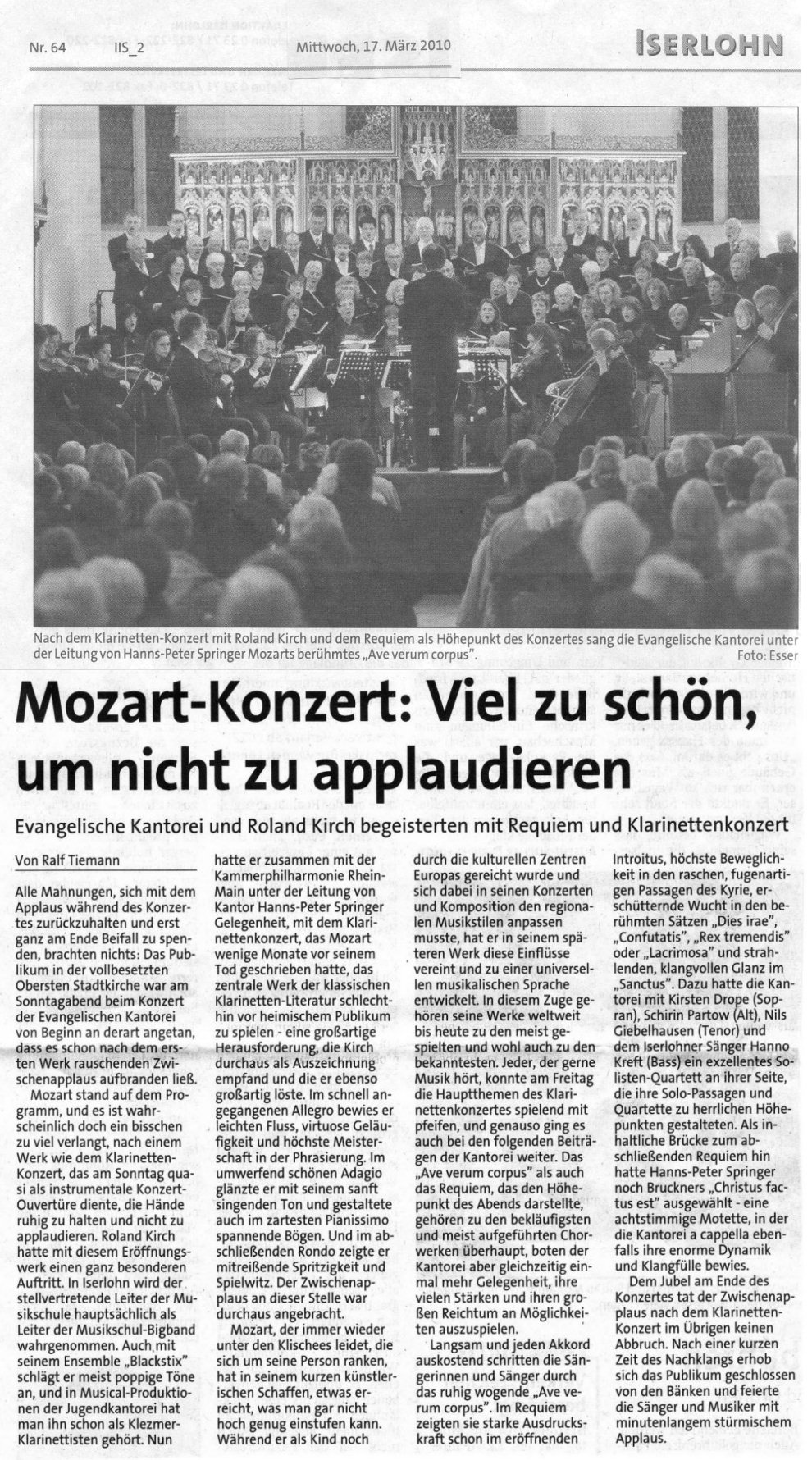 Mozart-Konzert: Viel zu schön, um nicht zu applaudieren
