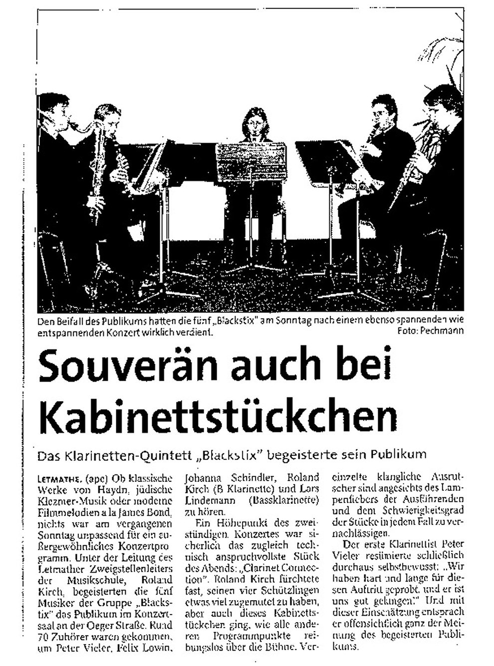 Souverän auch bei Kabinettstückchen