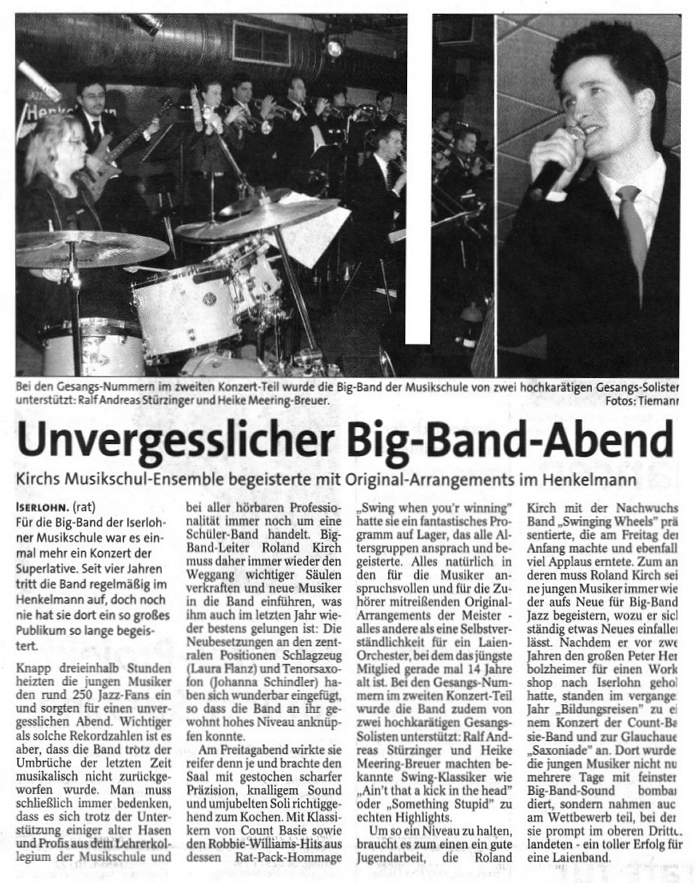 Unvergesslicher Big-Band-Abend
